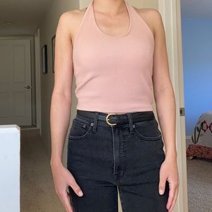 Light pink Topshop halter top.